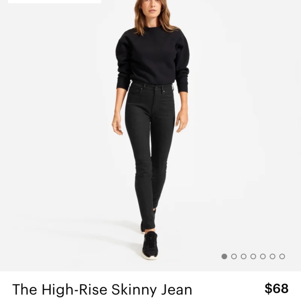 Everlane The High-Rise Skinny Jean Black Tall 29